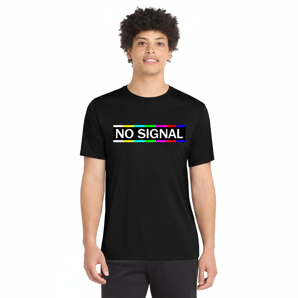 No Signal Design on Male Model